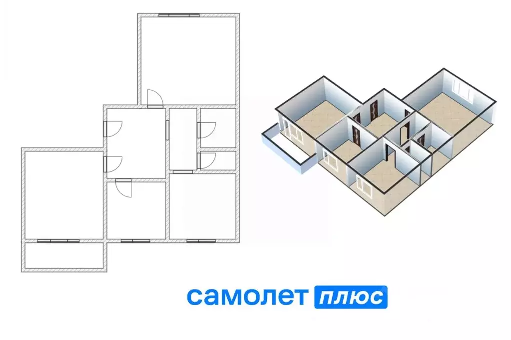 3-к кв. Кемеровская область, Кемерово ул. Свободы, 13 (68.4 м) - Фото 1
