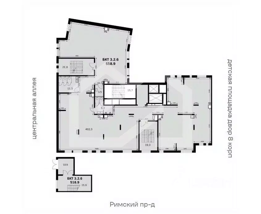 Торговая площадь в Московская область, Ленинский городской округ, пос. ... - Фото 2