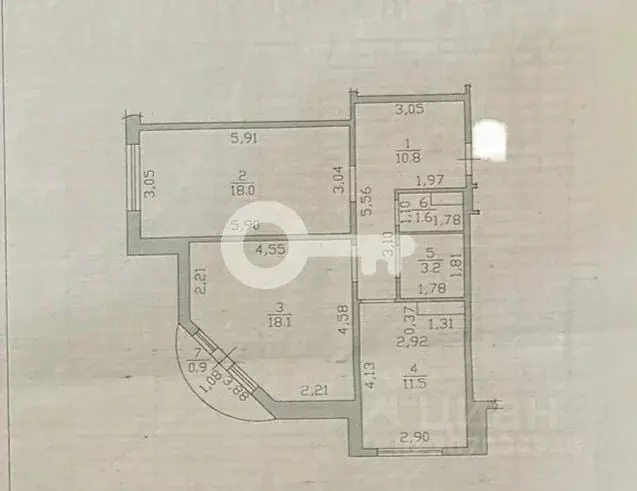 2-к кв. Татарстан, Казань ул. Ноксинский Спуск, 14а (63.3 м) - Фото 1