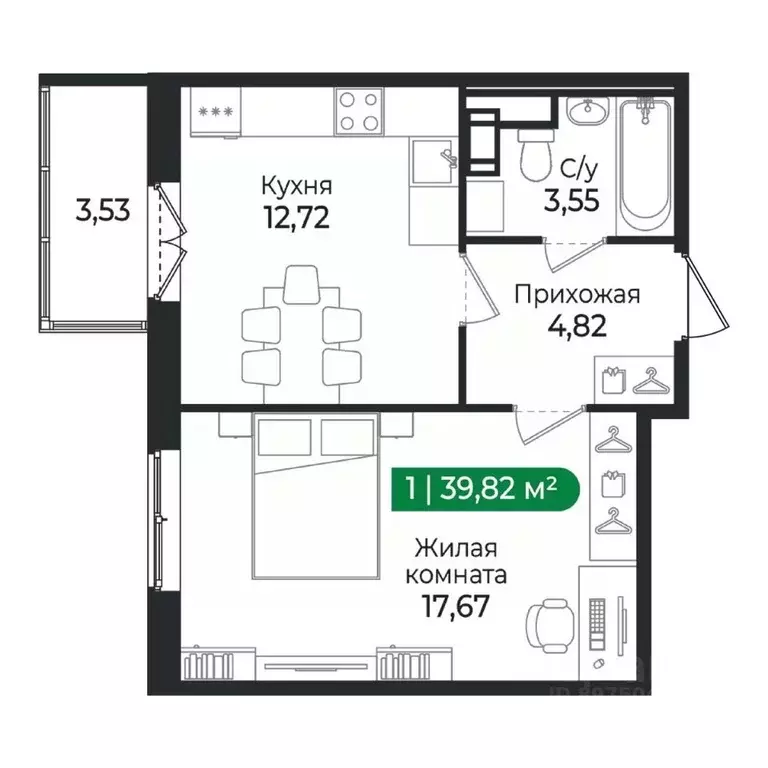 1-к кв. Ленинградская область, Сертолово Всеволожский район, Сертолово ... - Фото 1