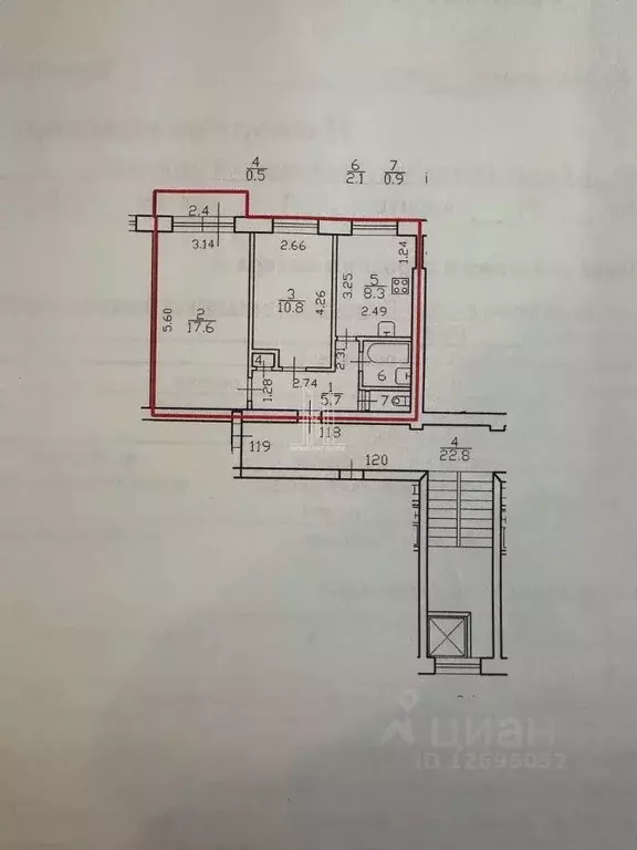 2-к кв. Санкт-Петербург Гражданский просп., 94К1 (45.9 м) - Фото 2