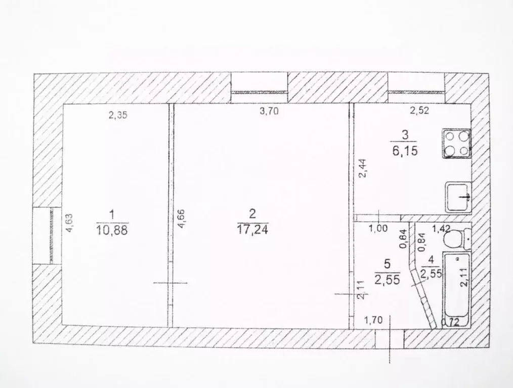2-к кв. Ульяновская область, Ульяновск ул. Мичурина, 3 (38.8 м) - Фото 2