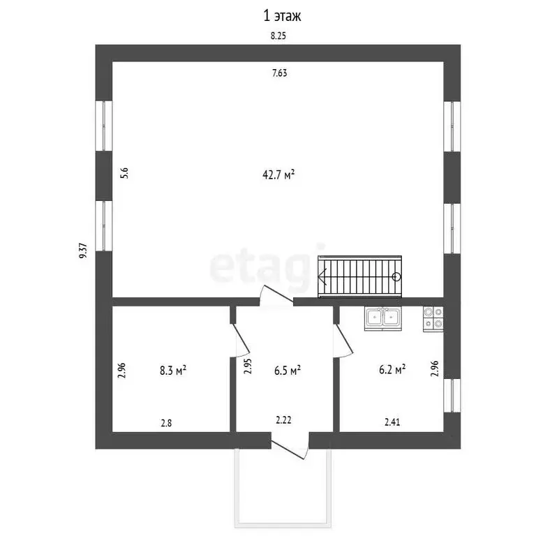 Дом в Котлас, Посадская улица (99 м) - Фото 1