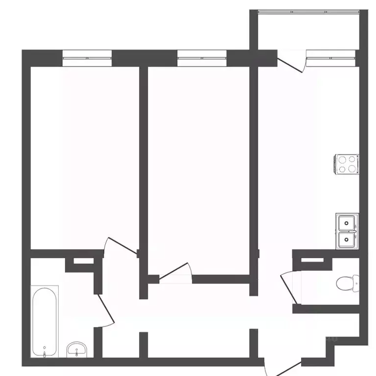 2-к кв. Тюменская область, Тюмень ул. Заполярная, 11к1 (67.75 м) - Фото 1