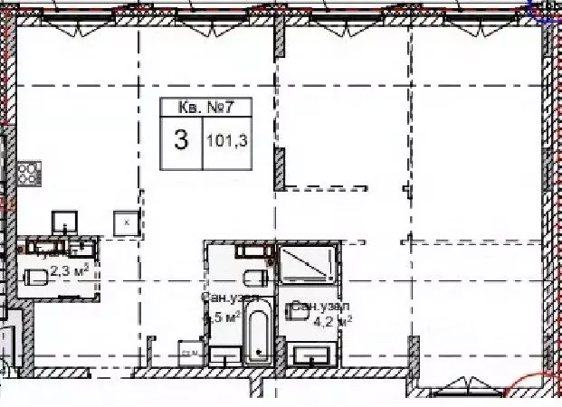 3-к кв. Нижегородская область, Нижний Новгород Огни Започаинья жилой ... - Фото 1