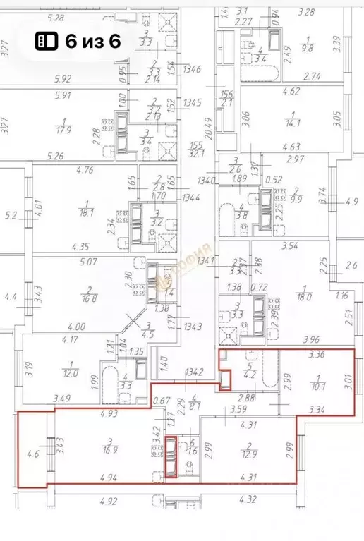 2-к кв. Санкт-Петербург аллея Арцеуловская, 21 (53.8 м) - Фото 2
