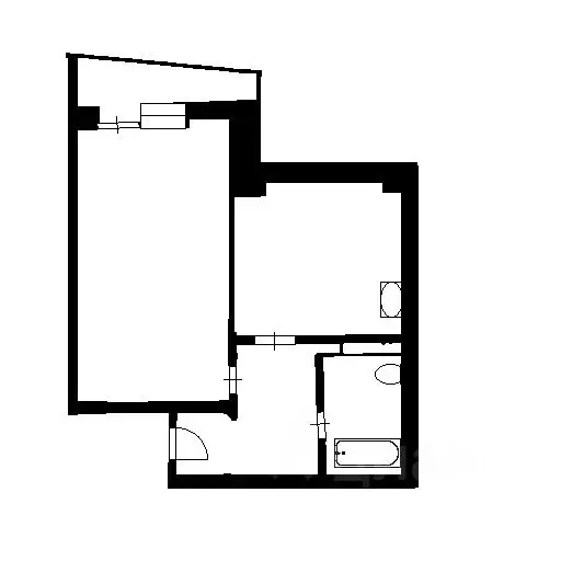 1-к кв. Татарстан, Зеленодольск ул. Мичурина, 30 (30.3 м) - Фото 2