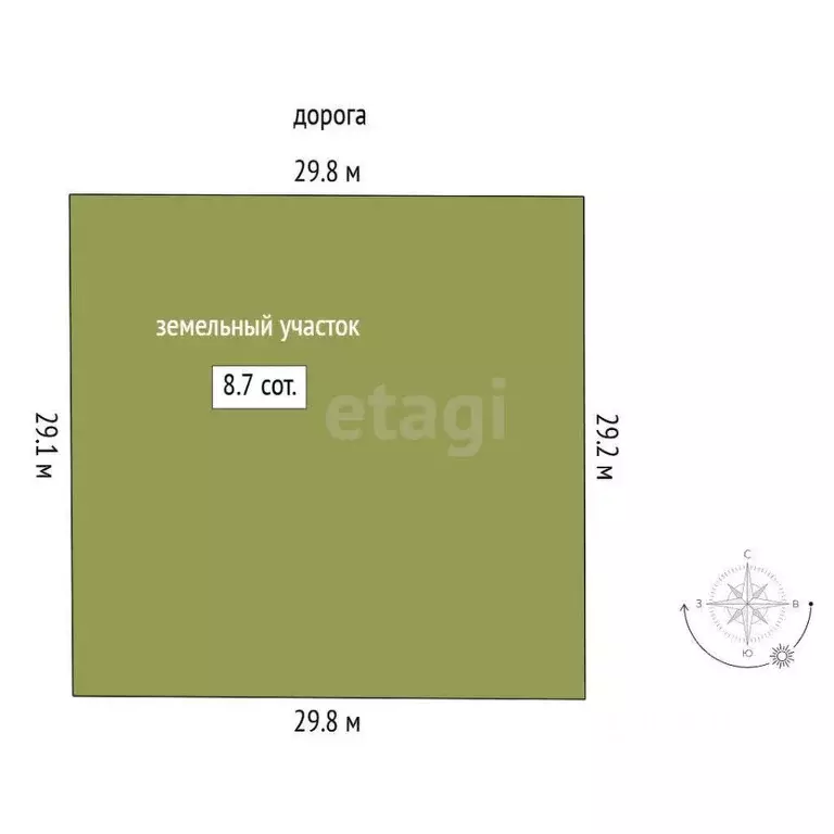 Участок в Тюменская область, Тюмень Микрорайон мыс,  (8.0 сот.) - Фото 2