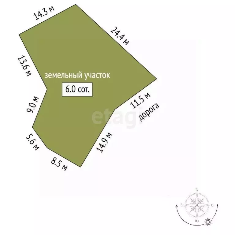 Участок в Крым, Алушта муниципальный округ, пос. Семидворье  (6.0 ... - Фото 2