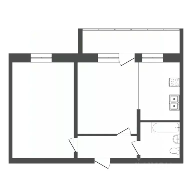 2-к кв. Тюменская область, Тюмень ул. Василия Гольцова, 22 (58.8 м) - Фото 2