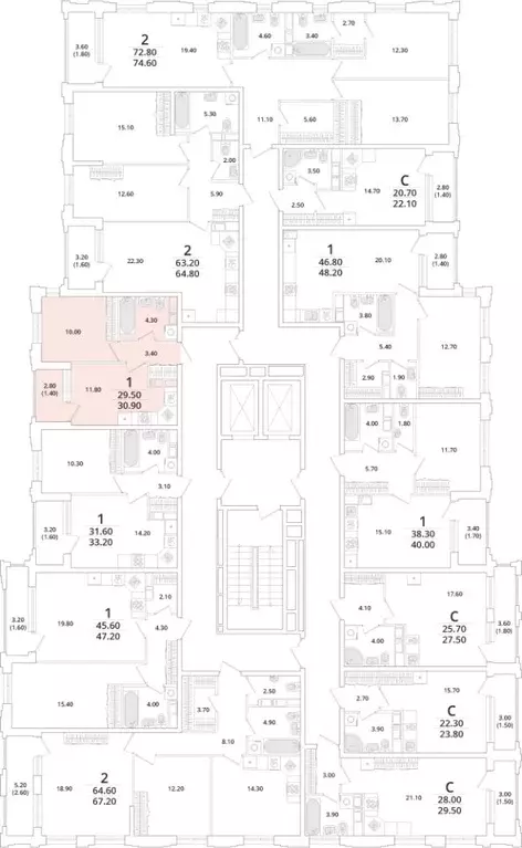 1-к кв. Санкт-Петербург Планерная ул., 99 (30.9 м) - Фото 1