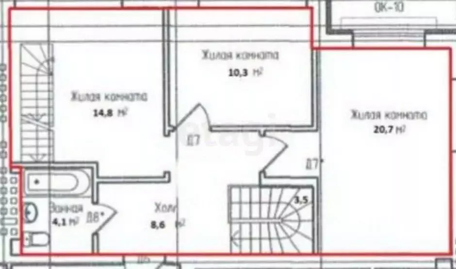 4-к кв. Калининградская область, Калининград Артиллерийская ул., 77 ... - Фото 2