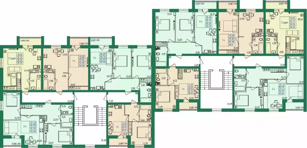 2-к кв. Владимирская область, Владимир пос. Заклязьменский, Заречье ... - Фото 1