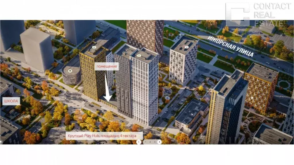 Торговая площадь в Москва Бусиновский Парк жилой комплекс, 2.3 (52 м) - Фото 1