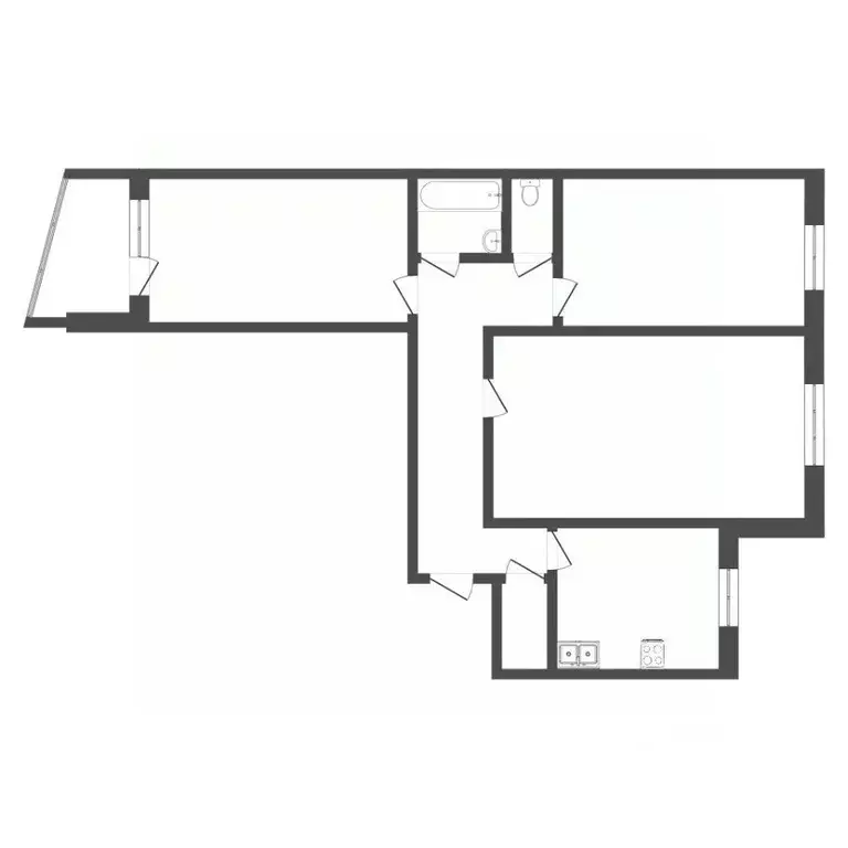 3-к кв. Тюменская область, Тюмень Транспортная ул., 108 (66.1 м) - Фото 2