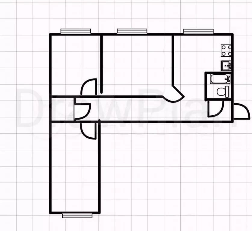 3-к. квартира, 60 м, 1/5 эт. - Фото 0
