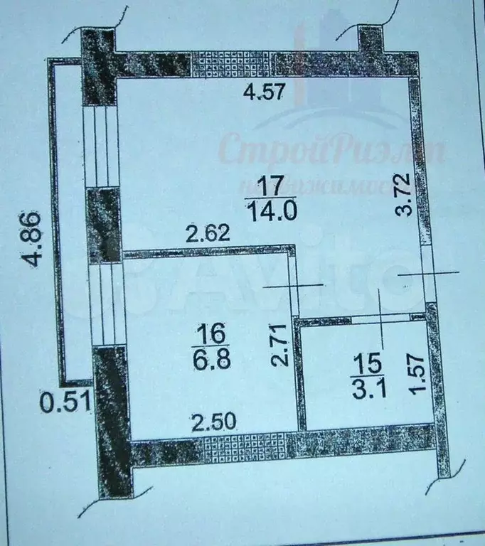 1-к. квартира, 24 м, 1/5 эт. - Фото 0