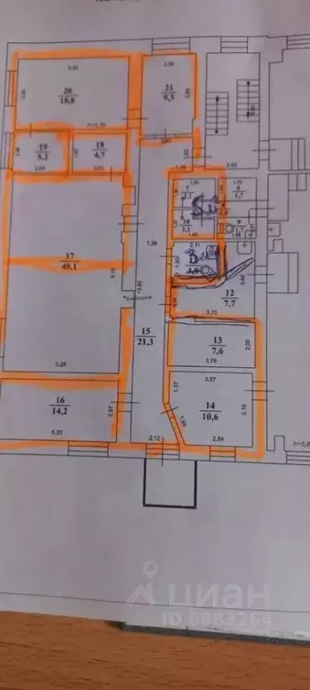 Офис в Нижегородская область, Нижний Новгород Яблоневая ул., 26 (121 ... - Фото 2
