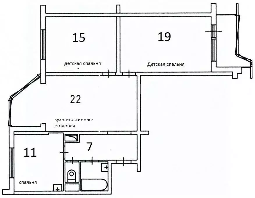 3-к кв. Москва просп. Защитников Москвы, 8 (80.0 м) - Фото 2