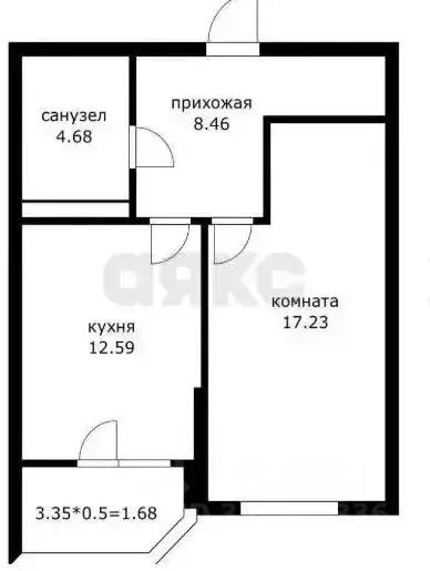 1-к кв. Краснодарский край, Краснодар Ростовское ш., 30/6 (43.1 м) - Фото 1