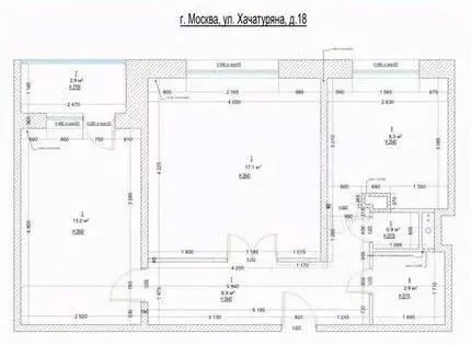 2-к кв. Москва ул. Хачатуряна, 18 (52.6 м) - Фото 2