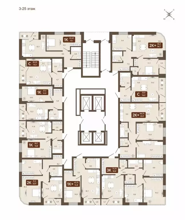 1-к кв. Кемеровская область, Кемерово 58В мкр,  (37.5 м) - Фото 1