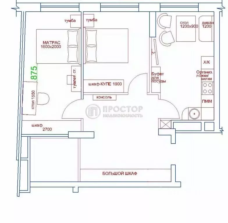 2-к кв. Москва Хорошевское ш., 12к1 (61.6 м) - Фото 2