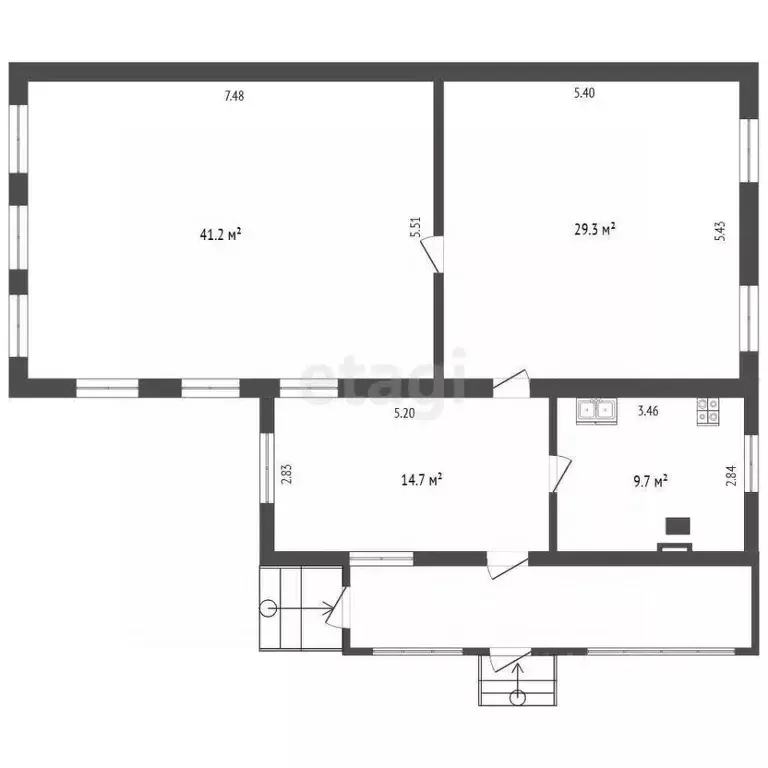 Дом в Башкортостан, Стерлитамакский район, Казадаевский сельсовет, д. ... - Фото 1