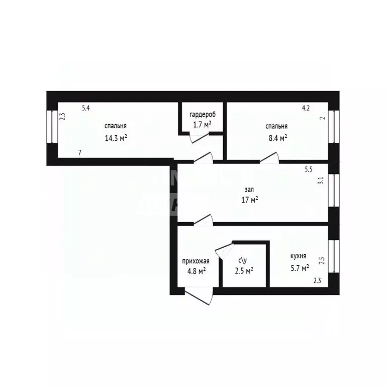 3-к кв. Дагестан, Дербент ул. Генриха Гасанова, 4 (57.0 м) - Фото 2