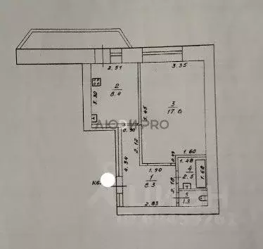 1-к кв. Кировская область, Киров ул. Мира, 41 (38.0 м) - Фото 2