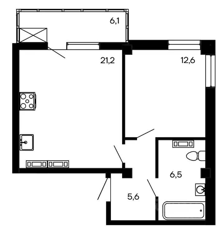 1-к кв. Севастополь Ленинский муниципальный округ, Доброгород жилой ... - Фото 1