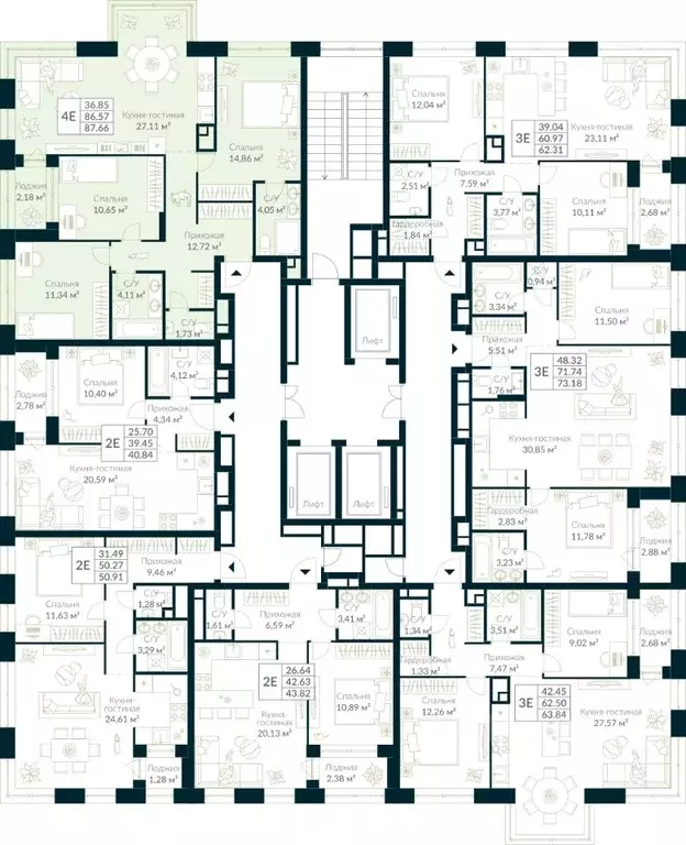 3-к кв. Башкортостан, Уфа Глумилино жилрайон, Урман Сити жилой ... - Фото 2