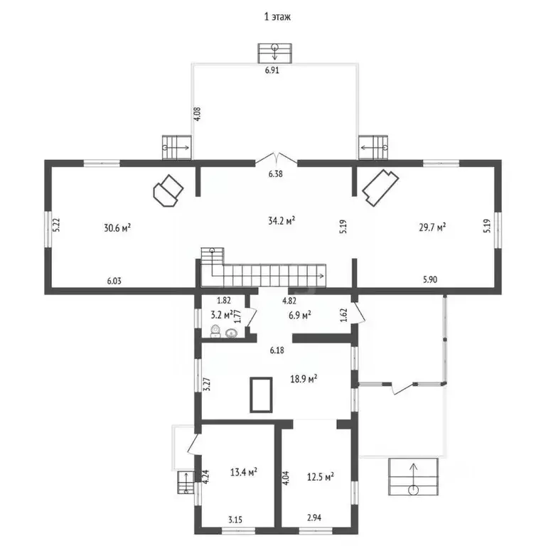Дом в Архангельская область, Приморский муниципальный округ, пос. ... - Фото 2