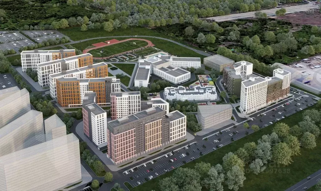 3-к кв. Воронежская область, Воронеж Ключи мкр, Ключи-клаб жилой ... - Фото 1