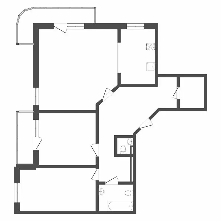 3-комнатная квартира: Тюмень, Фабричная улица, 5 (124.3 м) - Фото 0