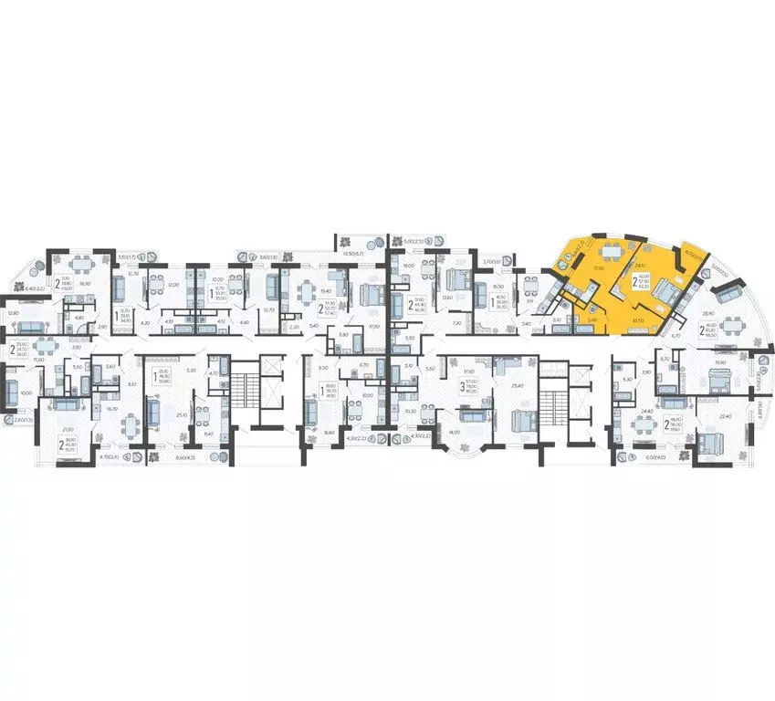 2-комнатная квартира: Краснодар, жилой комплекс Зеленодар, улица ... - Фото 2