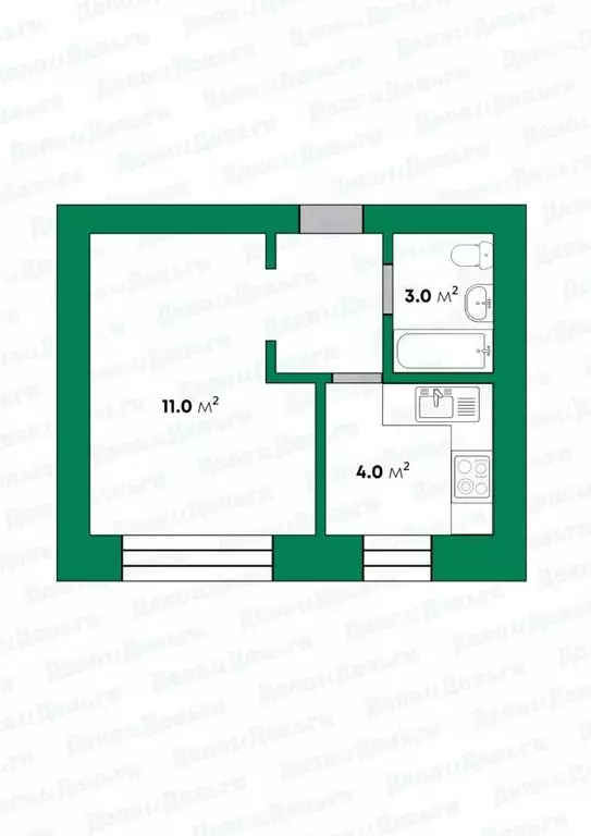 1-к кв. Кировская область, Киров ул. Свободы, 23 (20.3 м) - Фото 1