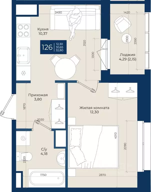 1-к кв. Ленинградская область, Ломоносовский район, Аннинское ... - Фото 1