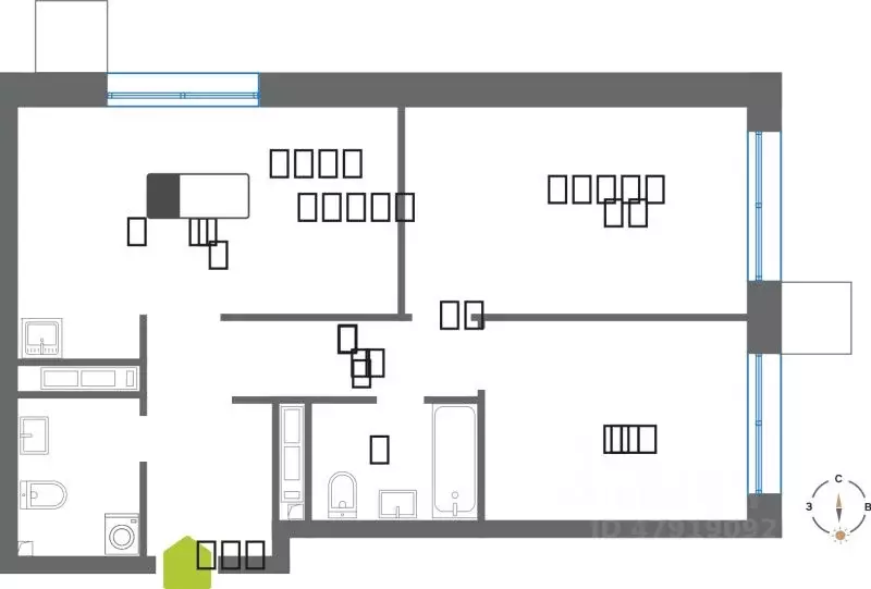 2-к кв. Московская область, Красногорск Чернево-2 мкр,  (60.5 м) - Фото 0