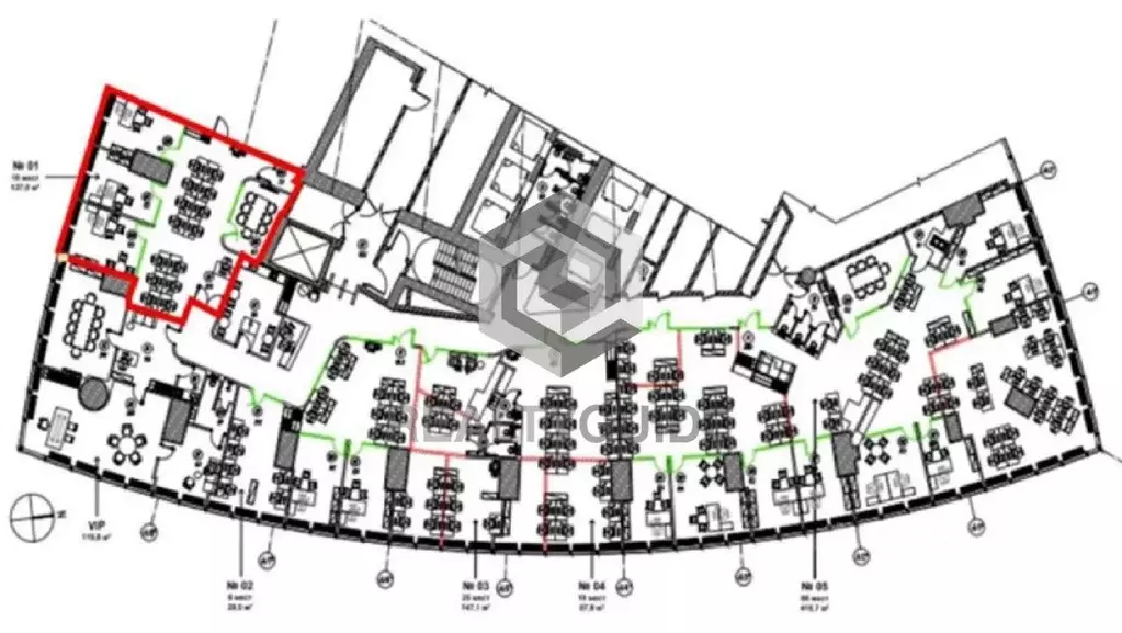 Офис в Москва наб. Пресненская, 12 (127 м) - Фото 1
