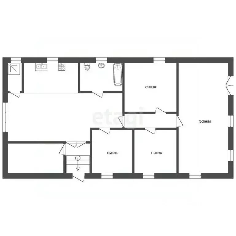 Дом в Ставропольский край, Кисловодск ул. Марцинкевича, 27 (103 м) - Фото 1