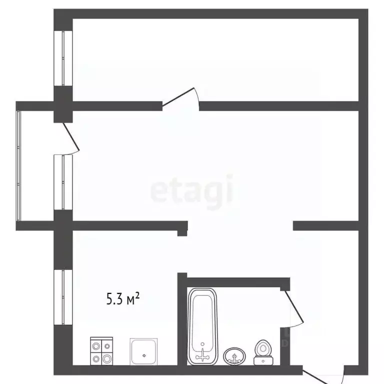 2-к кв. Самарская область, Самара Цеховая ул., 181 (43.3 м) - Фото 2