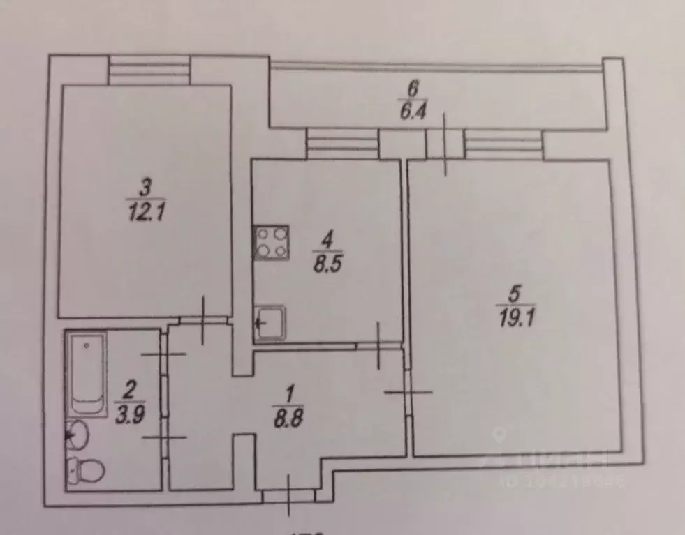 2-к кв. Саратовская область, Саратов ул. Имени А.Н. Радищева, 15/17 ... - Фото 2