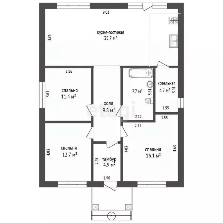 Дом в Ростовская область, Аксайский район, Щепкинское с/пос, ... - Фото 2