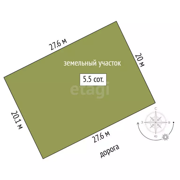 Участок в Тюмень, СНТ Салют, улица Чемпионов (5.53 м) - Фото 1