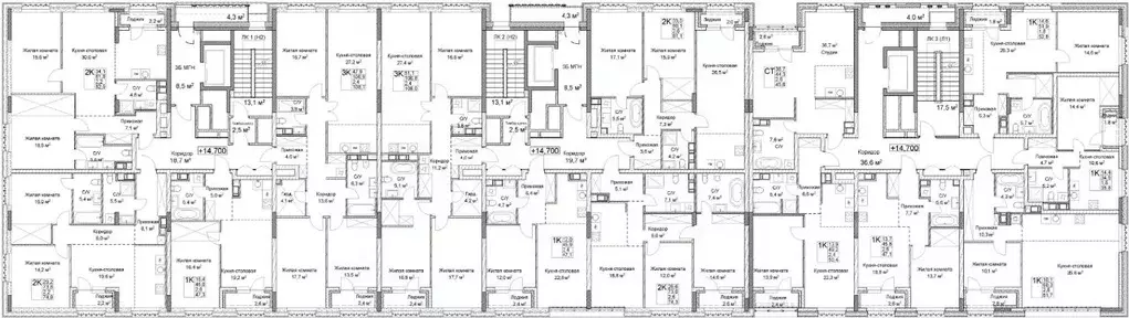 2-к кв. Нижегородская область, Нижний Новгород ул. Максима Горького, ... - Фото 2