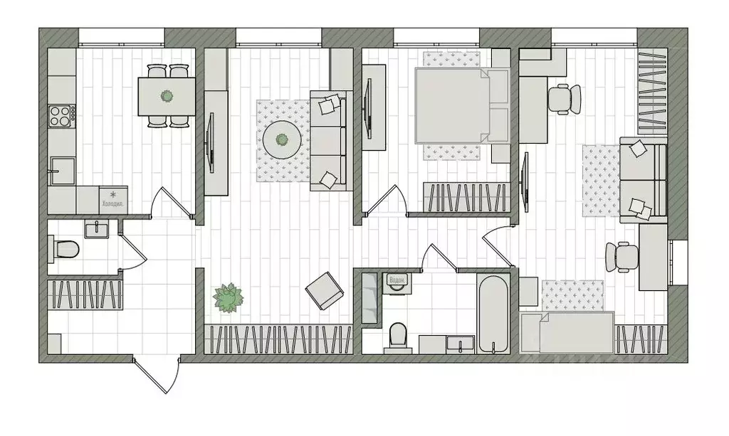 3-к кв. Кировская область, Киров бул. Прибрежный, 6 (79.5 м) - Фото 1