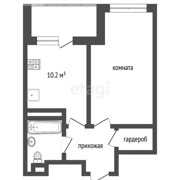 1-комнатная квартира: Ростов-на-Дону, улица Нансена, 119Б (42.6 м) - Фото 0