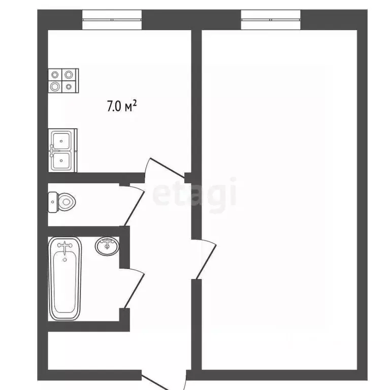 1-к кв. Ямало-Ненецкий АО, Муравленко ул. Ленина, 131 (38.9 м) - Фото 2
