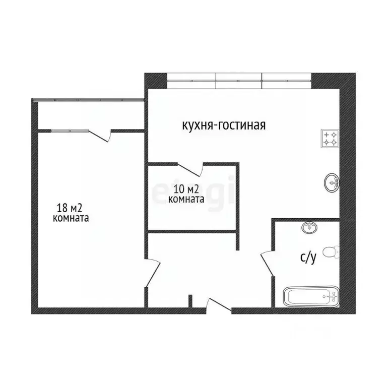 2-к кв. Белгородская область, Белгородский район, Дубовское с/пос, ... - Фото 0